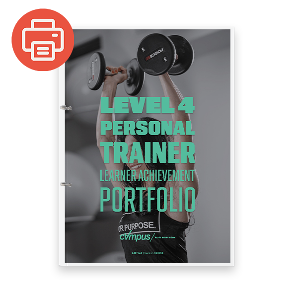 Advanced Personal Trainer Learner Achievement Portfolio - Printed