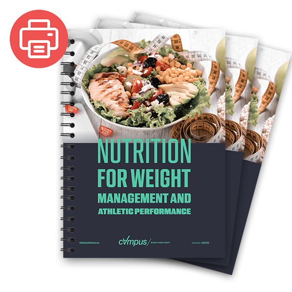 Nutrition for Weight Management & Athletic Performance Manuals (Printed)