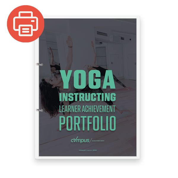 Yoga Instructor Learner Achievement Portfolio - Printed